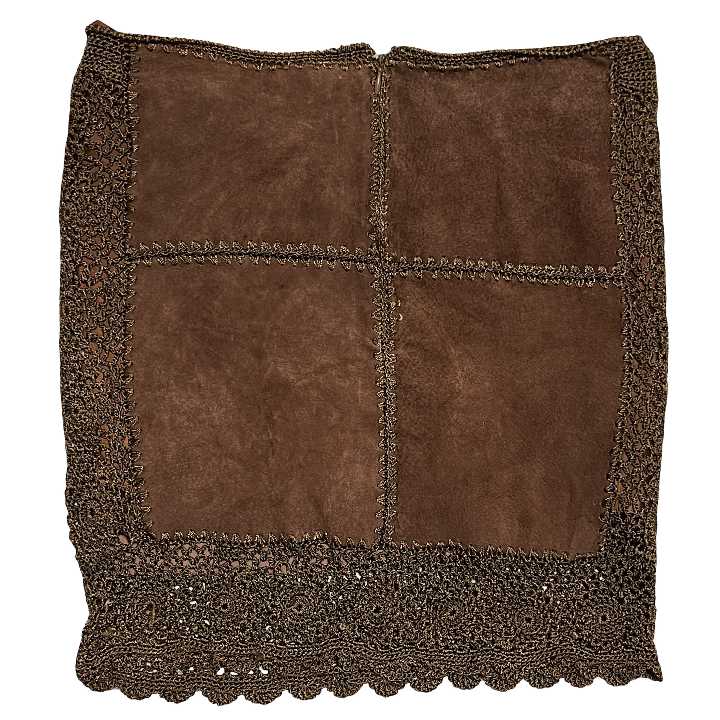 (3) rampage suede leather mini skirt