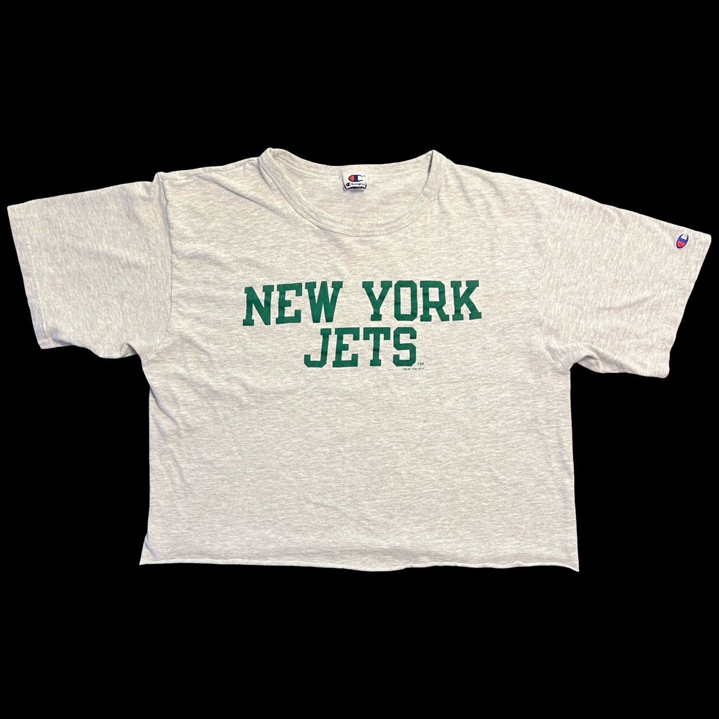 (L) 1994 champion new york jets cropped tee