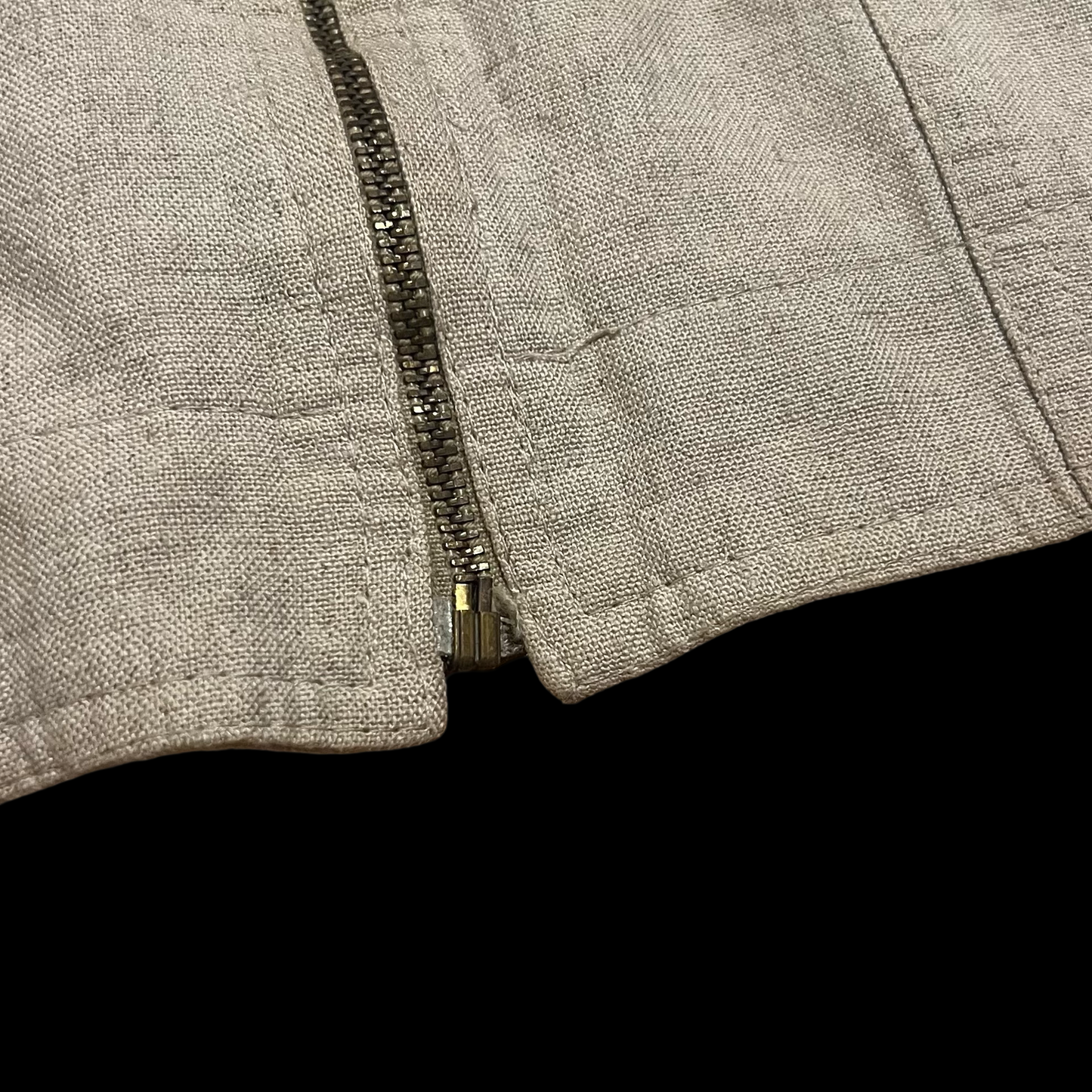 (S) lew magram collection vintage linen style cropped jacket