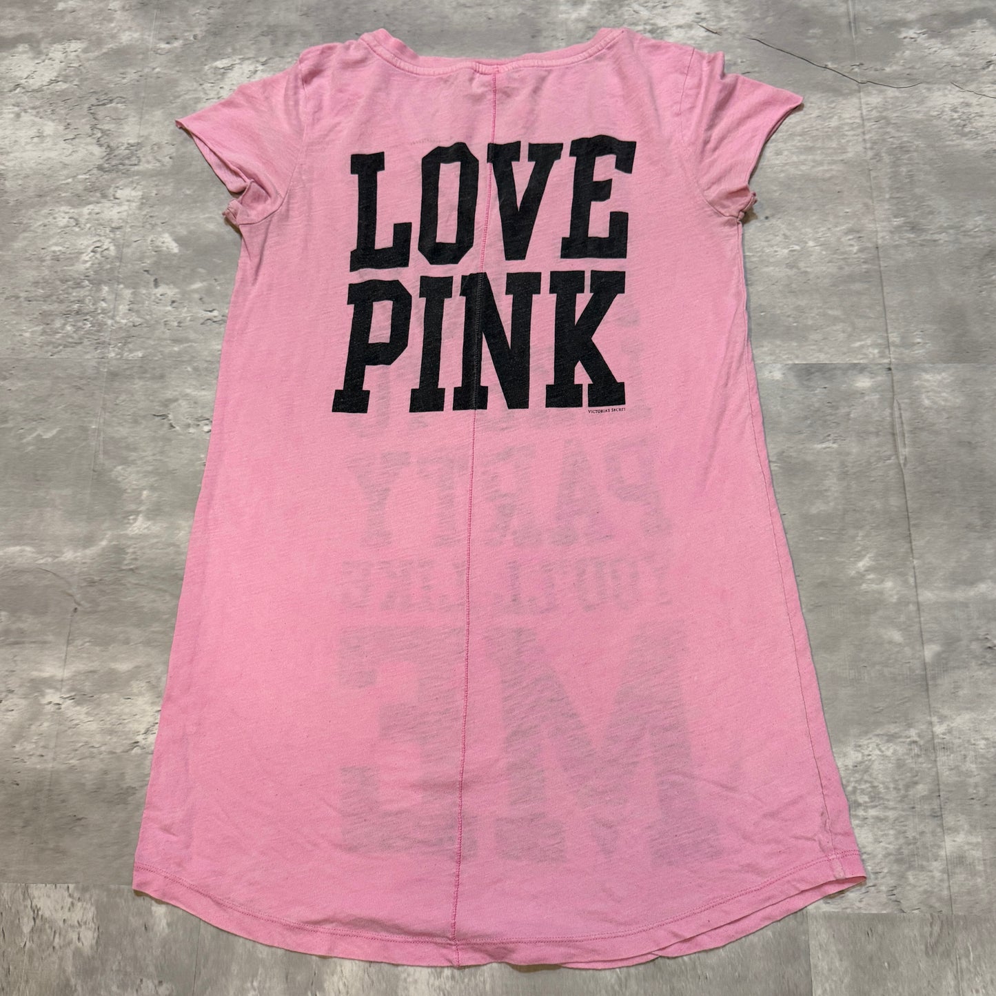 (XS) Victoria’s Secret pink if you like to party long tee
