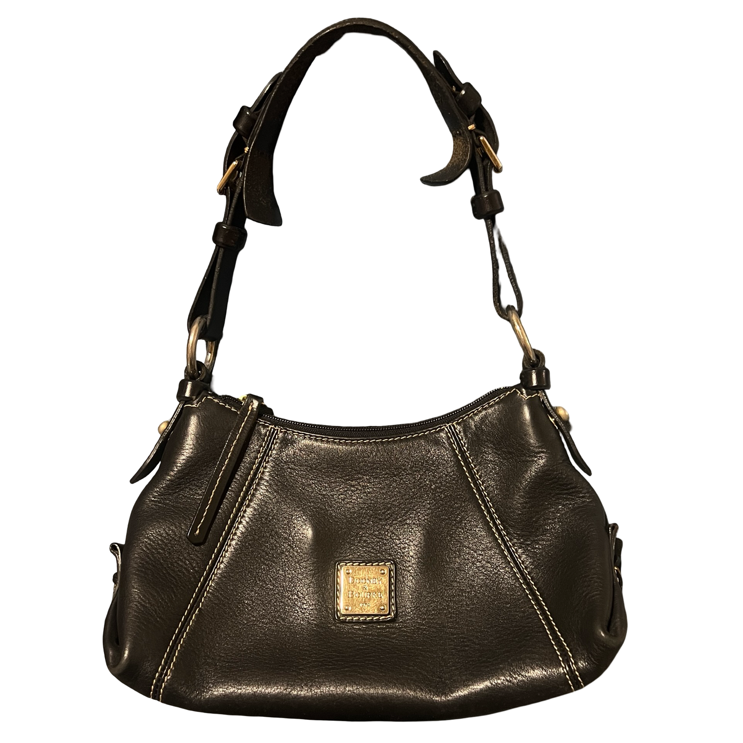 vintage classic dooney & bourke black shoulder bag