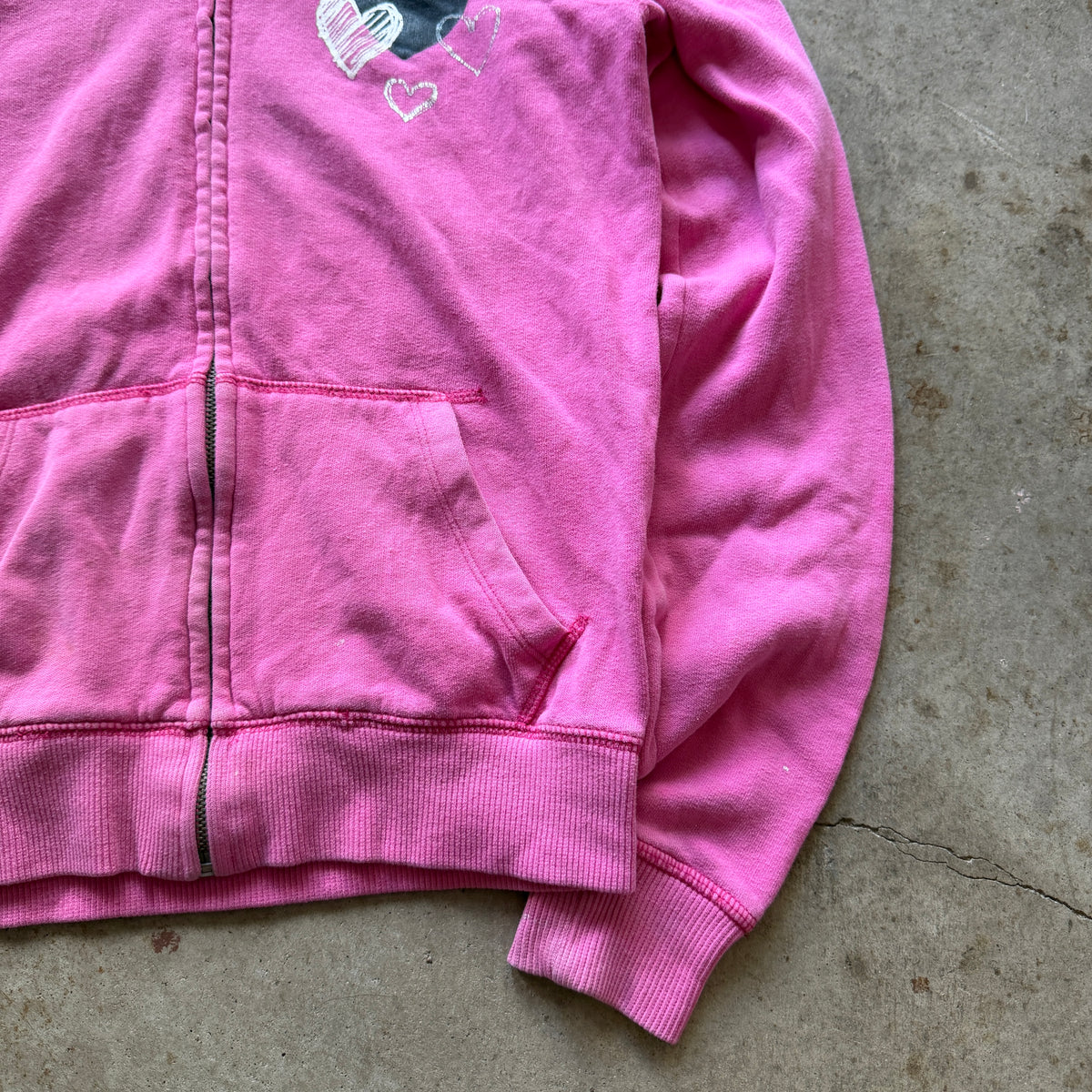 (XS) ladies Victoria’s Secret pink hearts jacket