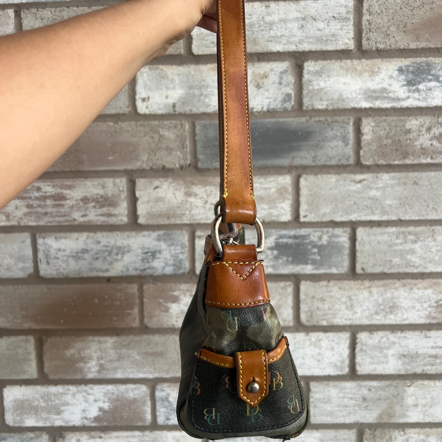 Y2K dooney & bourke monogram pocketed purse