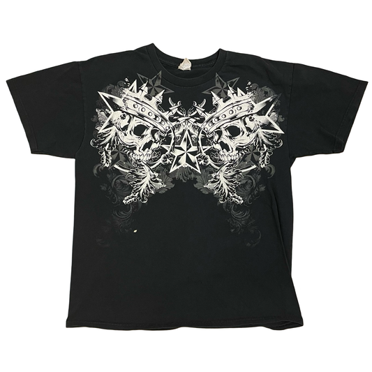 (L) Skull star y2k tee