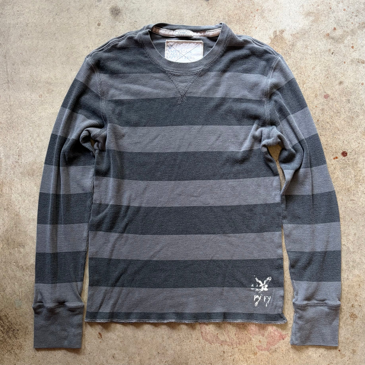 (M) American Eagle striped longsleeve