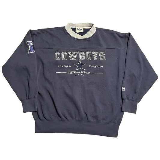 (L) lee sport cowboys crewneck