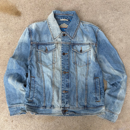 (L) Joesph Abboud denim jacket