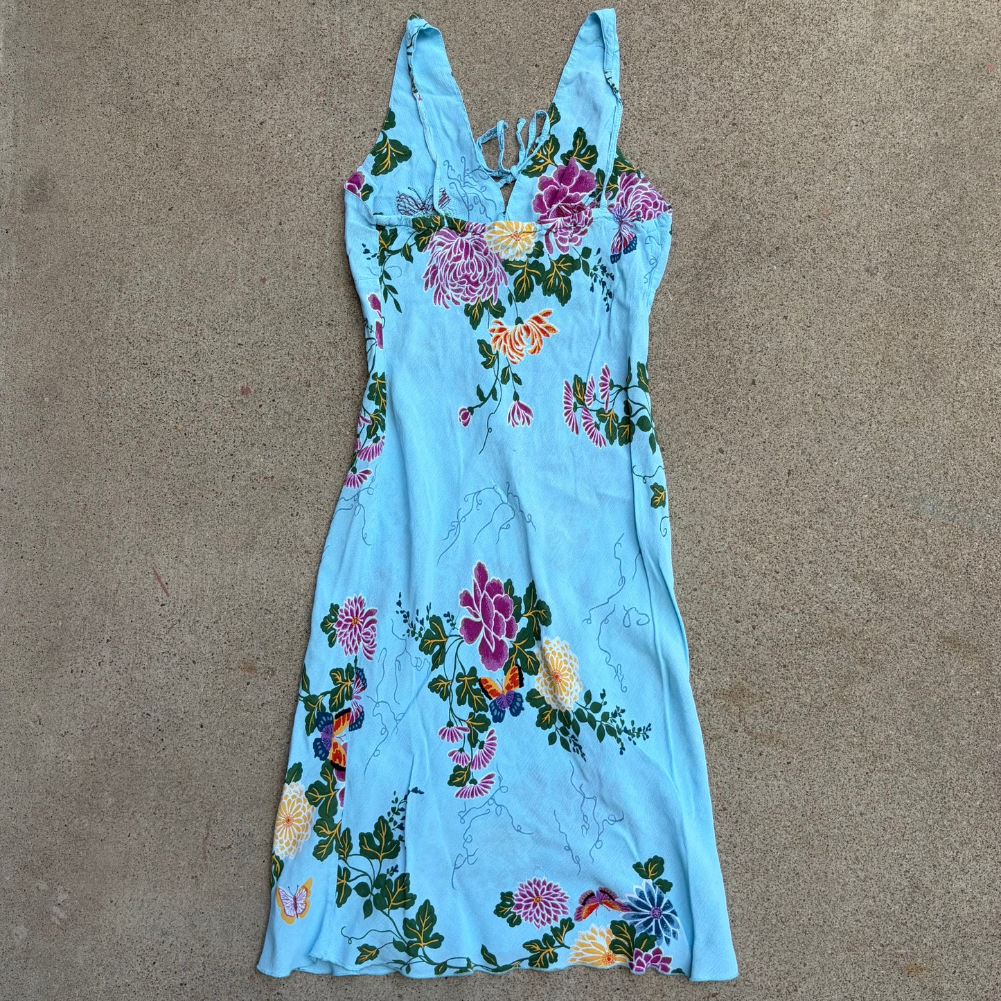(L) Charlotte Russe asymmetrical midi dress