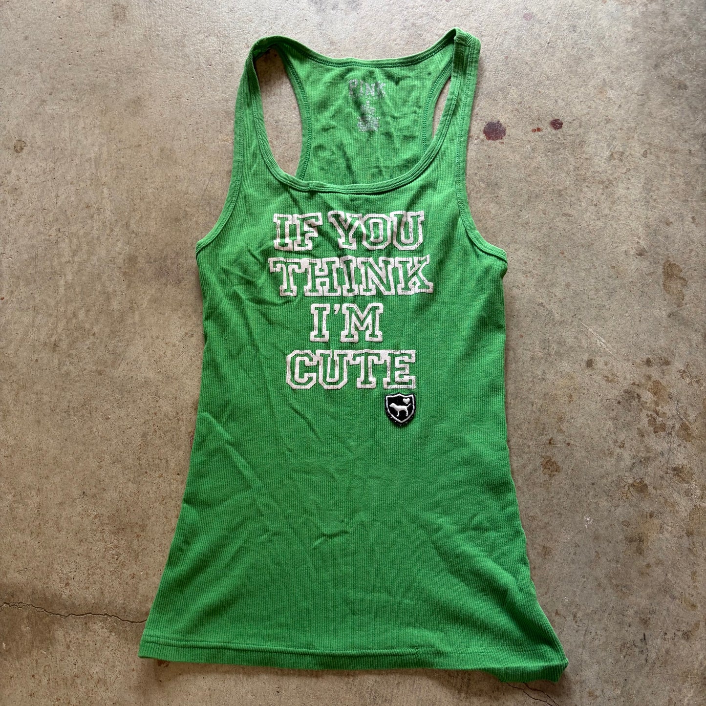 (S) Victoria’s Secret pink my dog tank