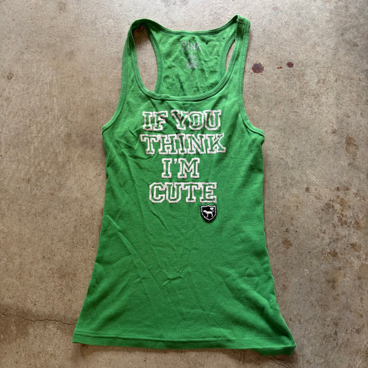 (S) Victoria’s Secret pink my dog tank