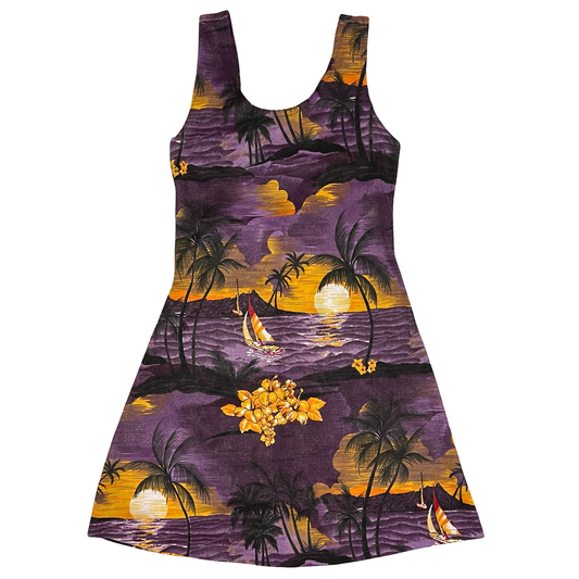 (XS) beach sunset cover up dress