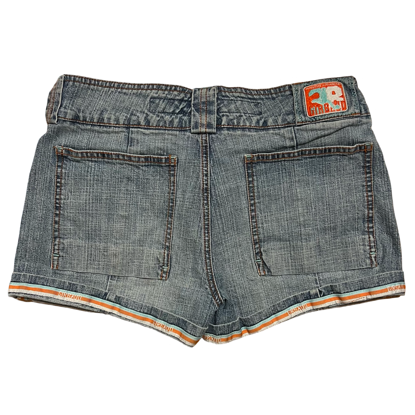 (30) marithe francois girbaud mini denim shorts