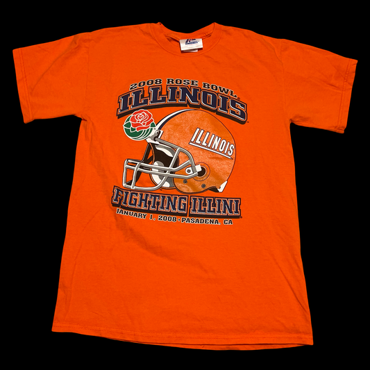 (M) 2008 illinois rosebowl tee