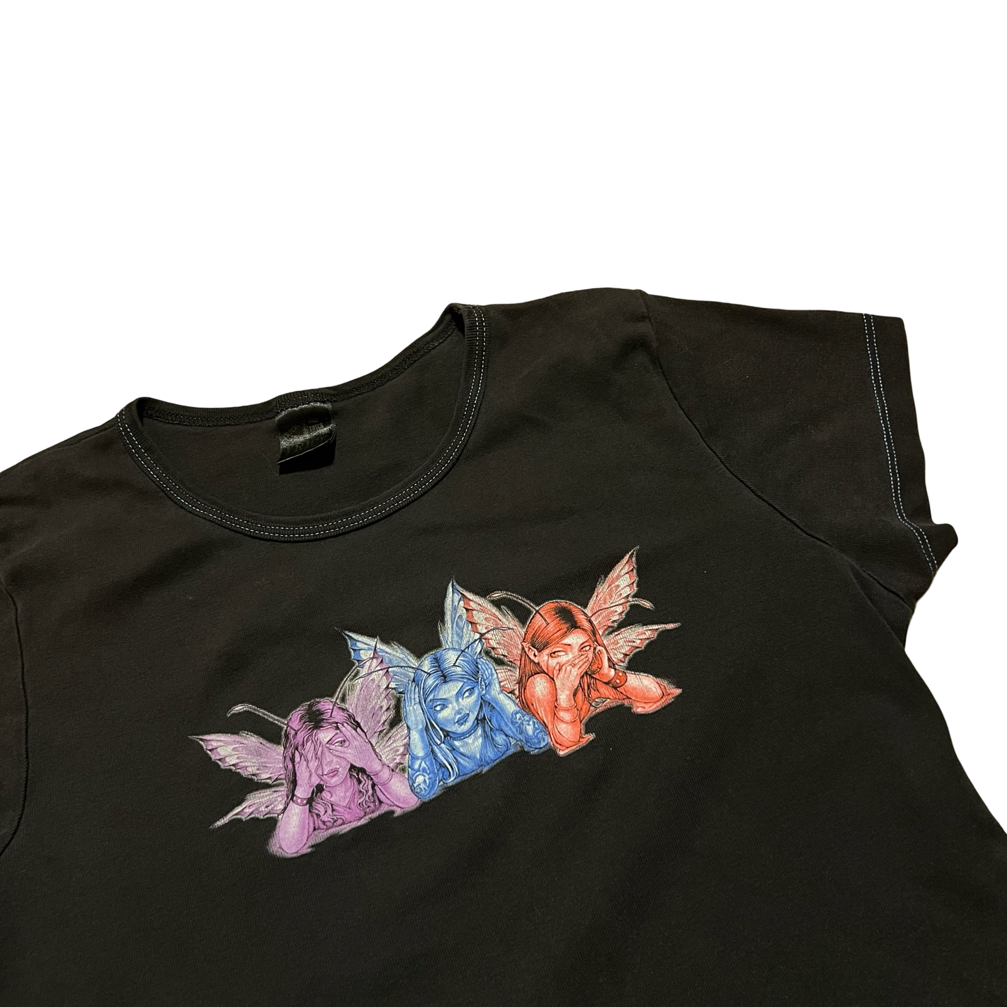 (S/M) fairy baby tee by trick