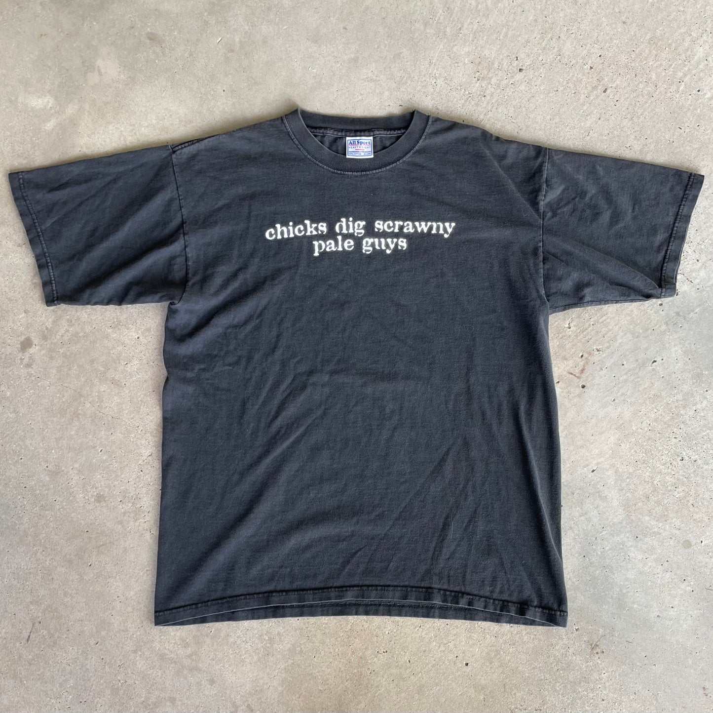 (XL) Chicks dig scrawny pale guys tee