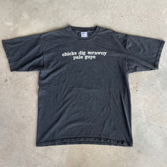 (XL) Chicks dig scrawny pale guys tee