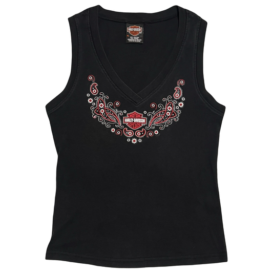 (XL) 2007 harley davidson paisley tank top