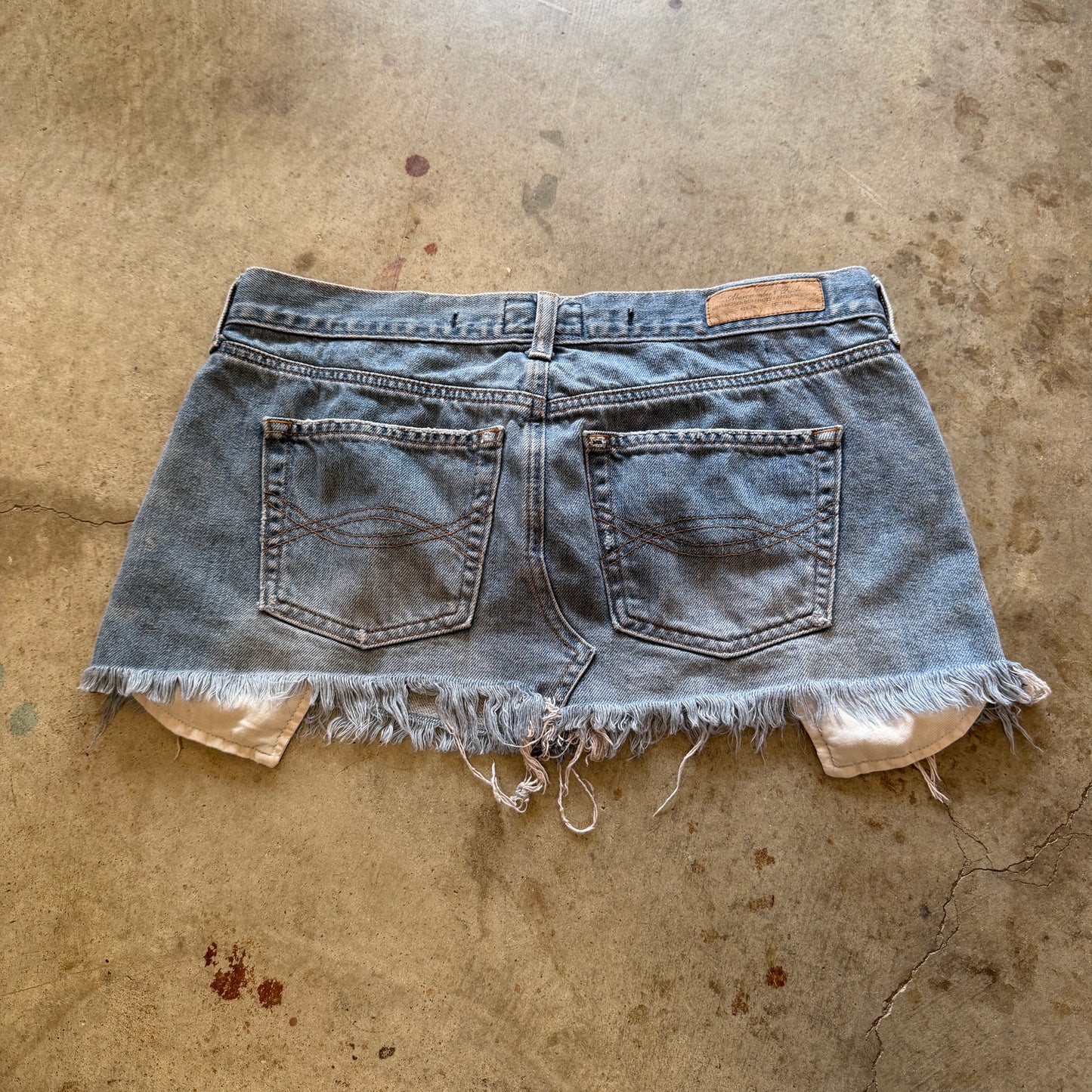 (8) Abercrombie & fitch denim mini skirt