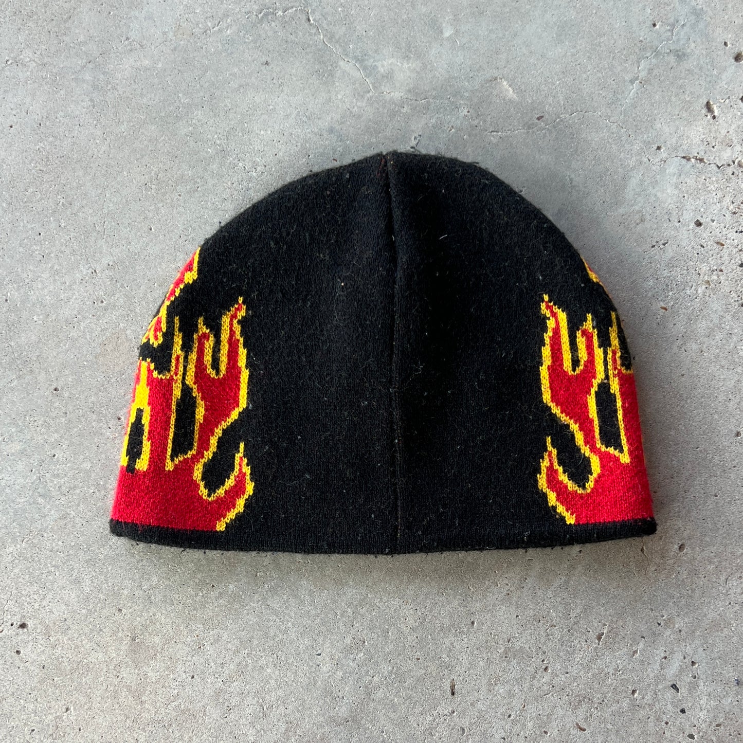 red flame beanie