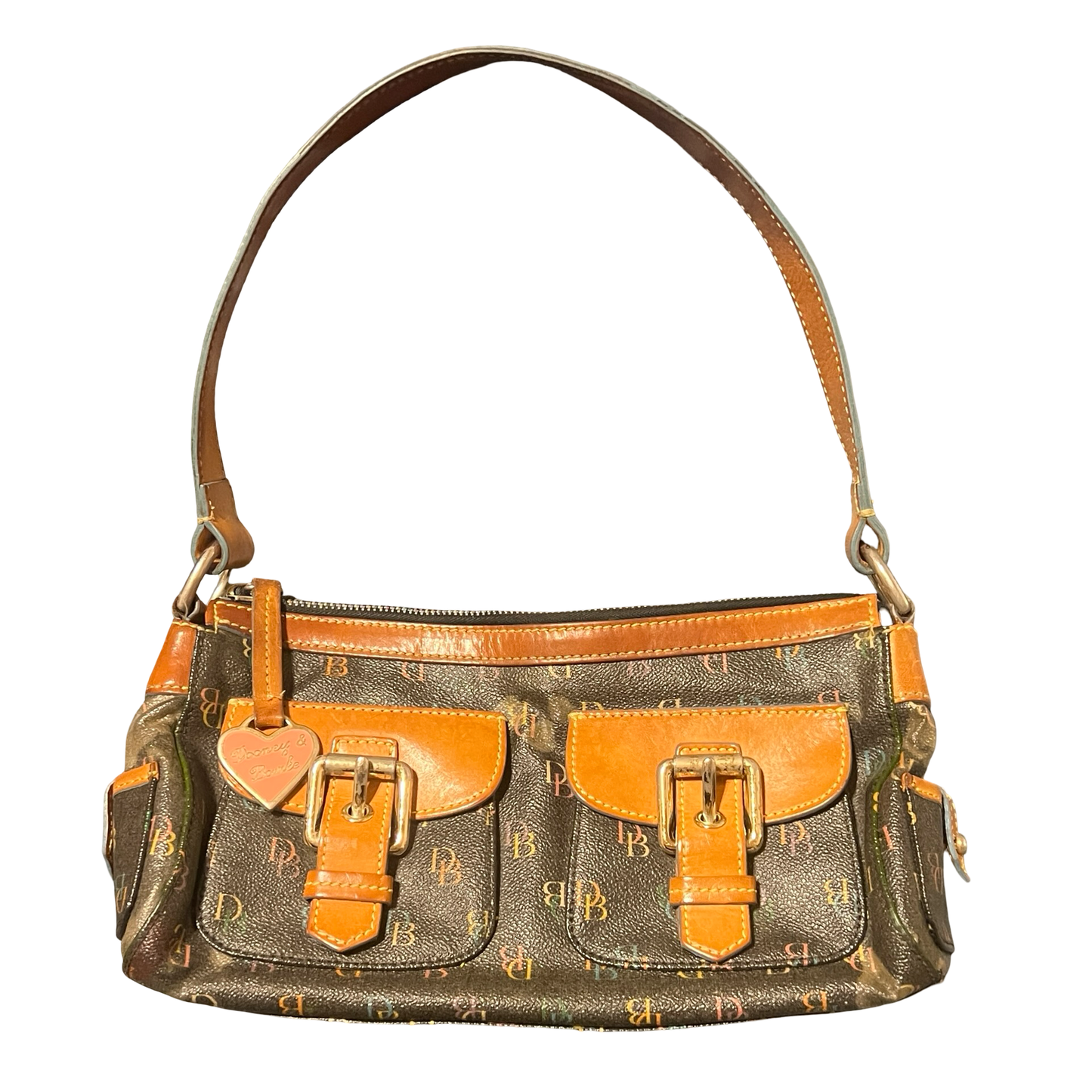 Y2K dooney & bourke monogram pocketed purse