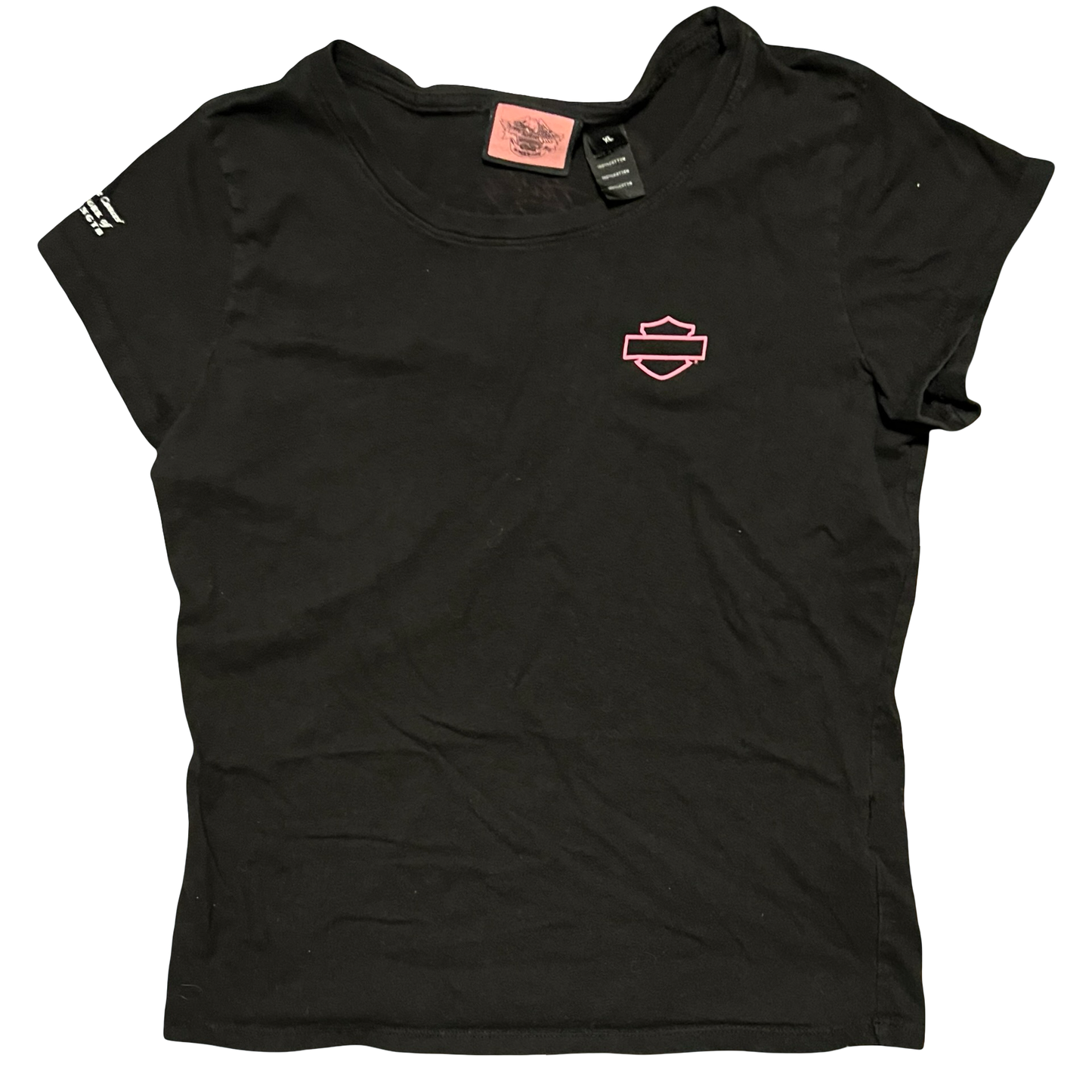 (XL) no one rides alone harley baby tee