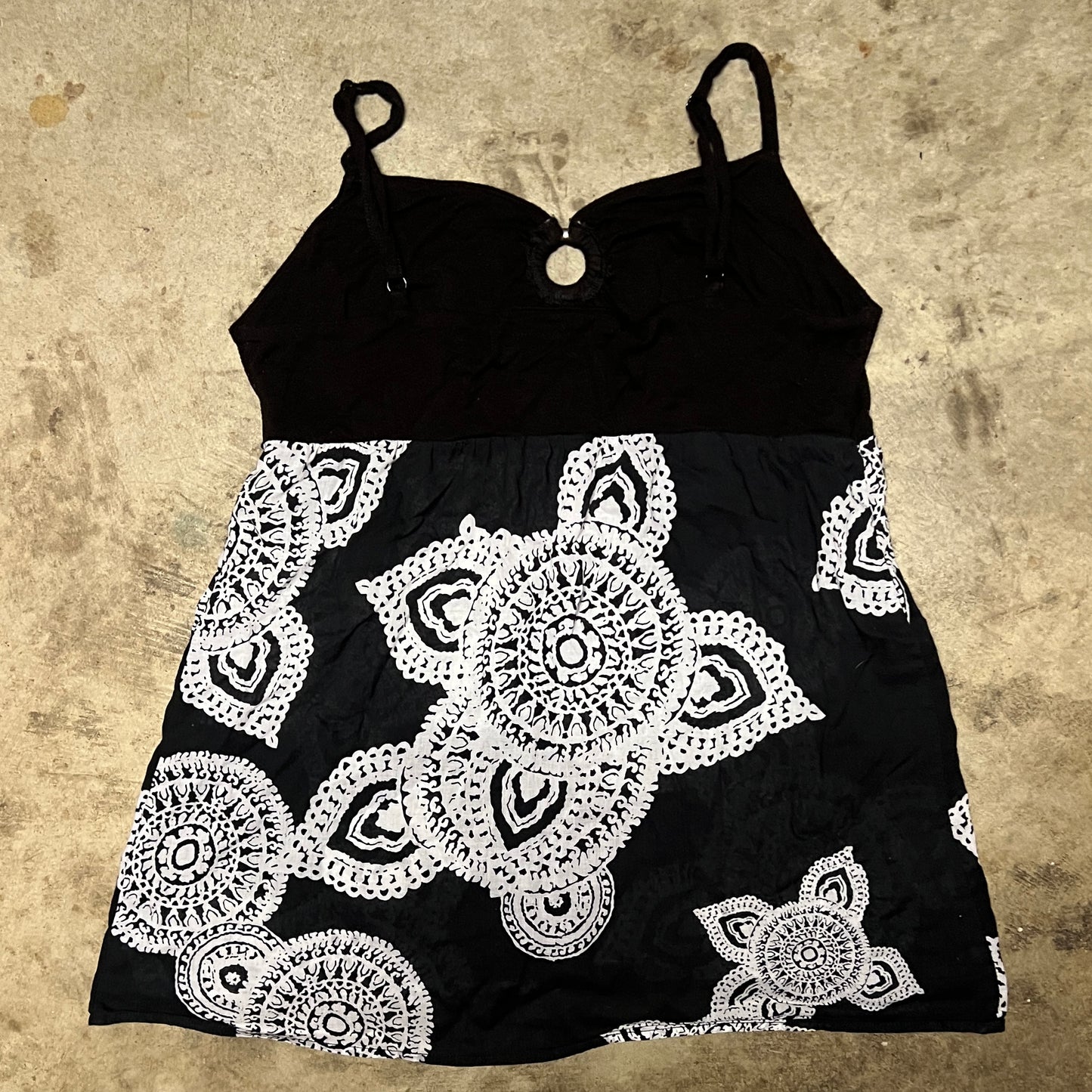 (L) international concepts semi sheer top