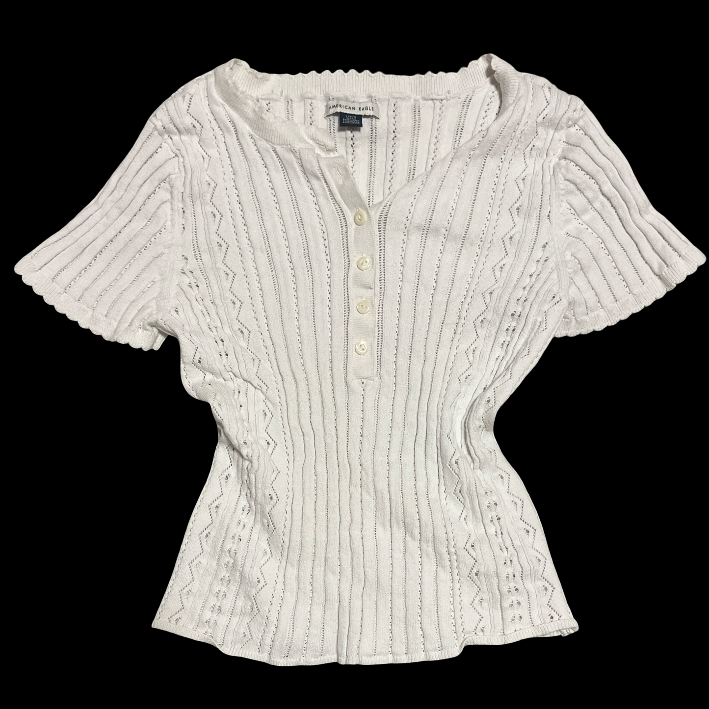 (L) american eagle sweater henley top