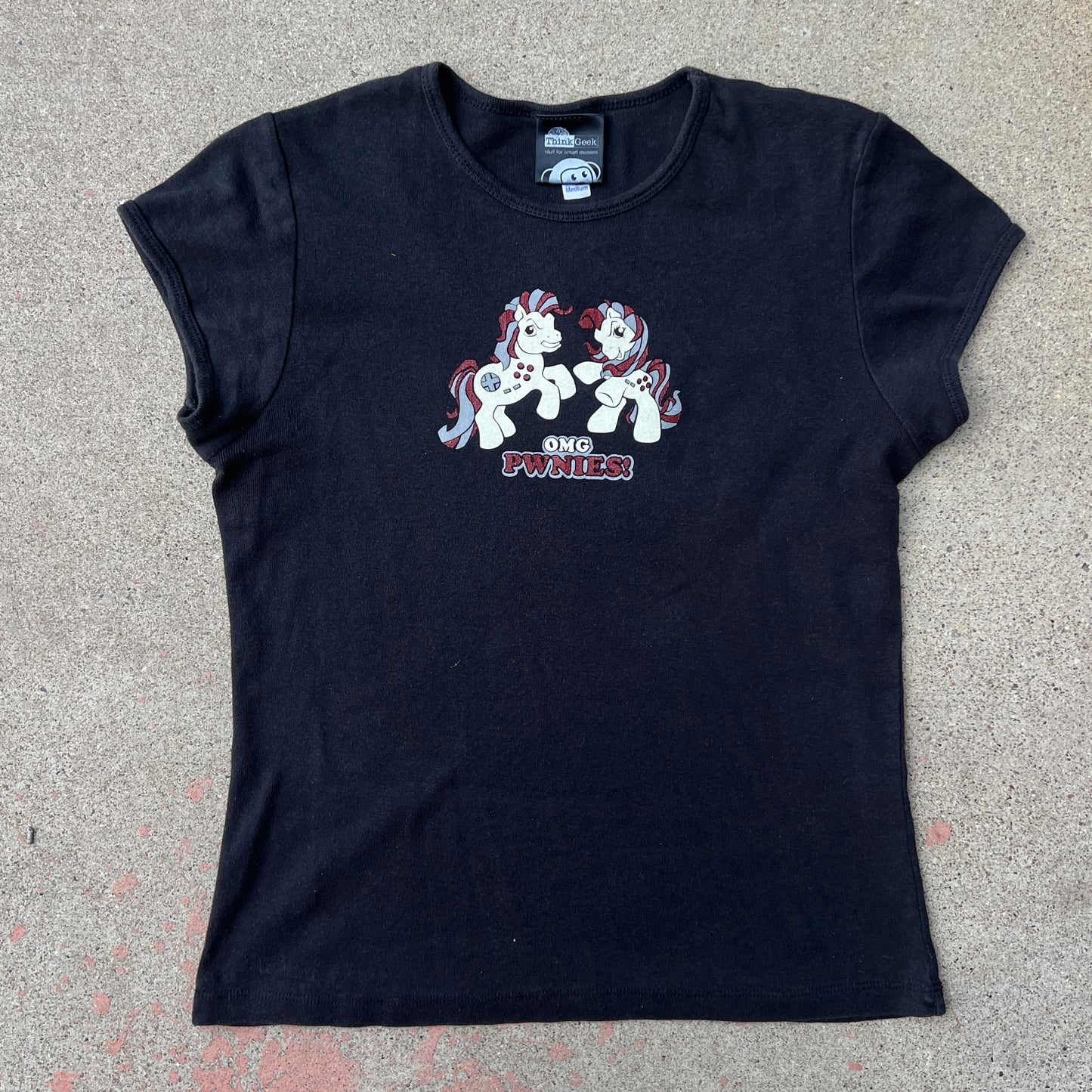 (M) omg pwnies baby tee