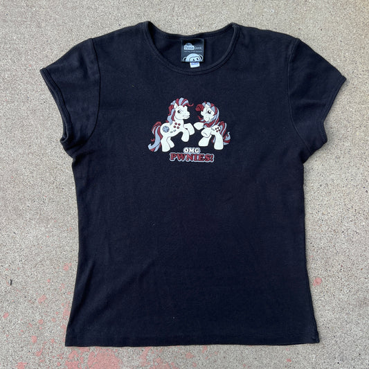 (M) omg pwnies baby tee