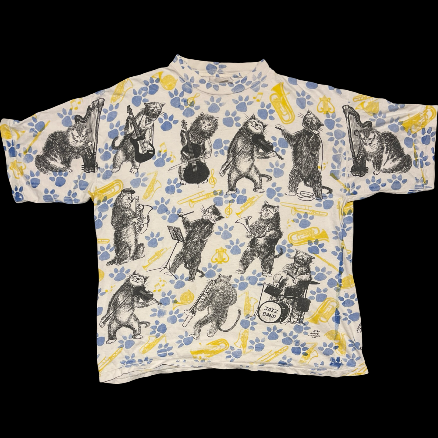 (XL) '93 cat jazz band tee
