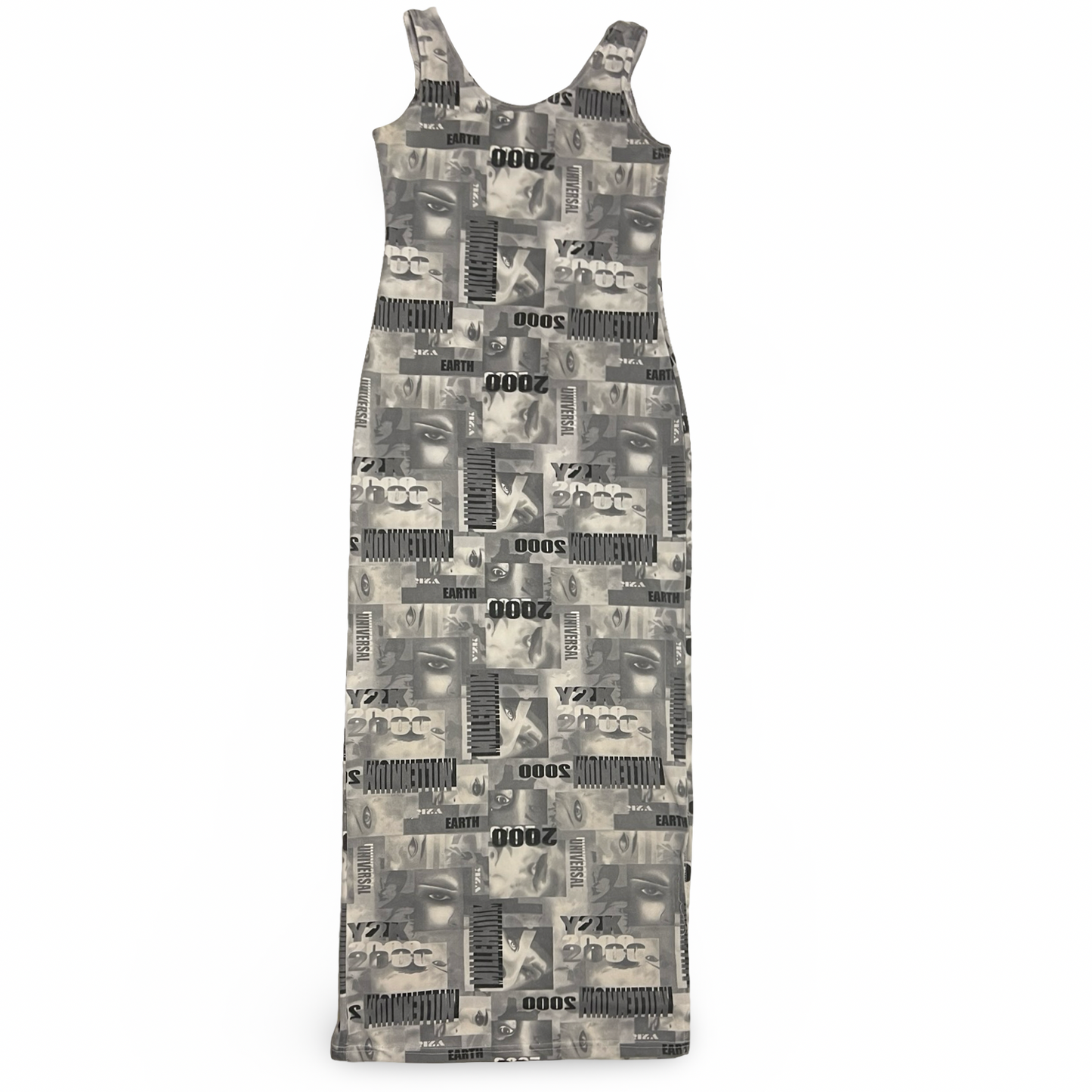 (S) vintage pretty girl y2k millennium maxi dress