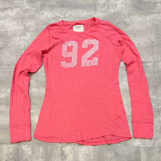 (M) ladies Abercrombie & fitch 92 pink long sleeve