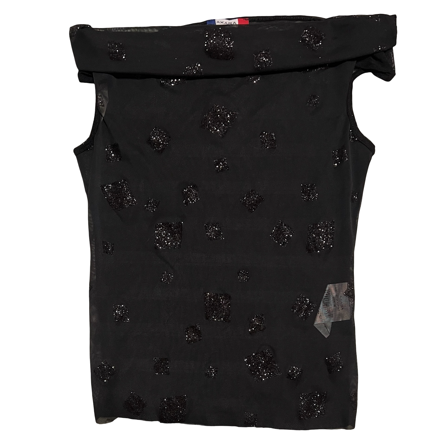 (usa S) axara sheer mesh top