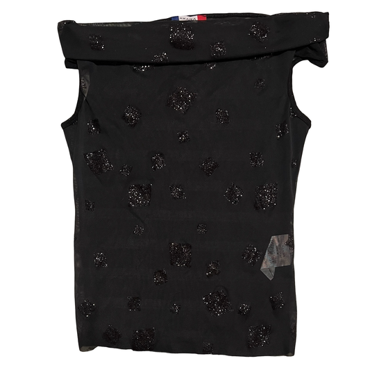 (usa S) axara sheer mesh top