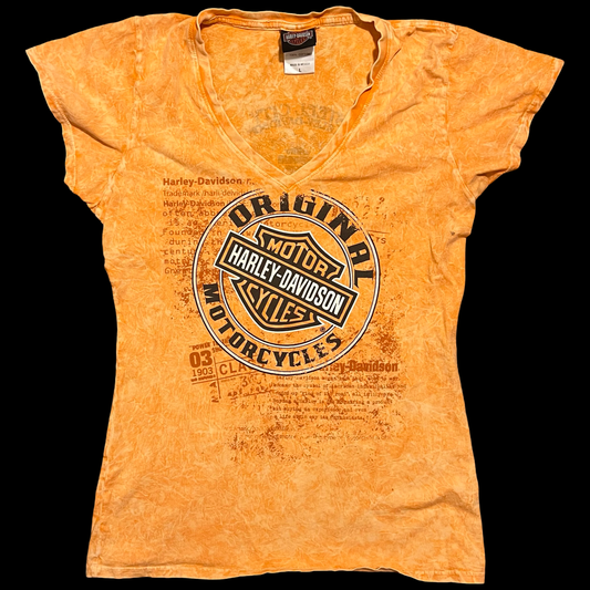 (L) original motorcyles harley davidson tee