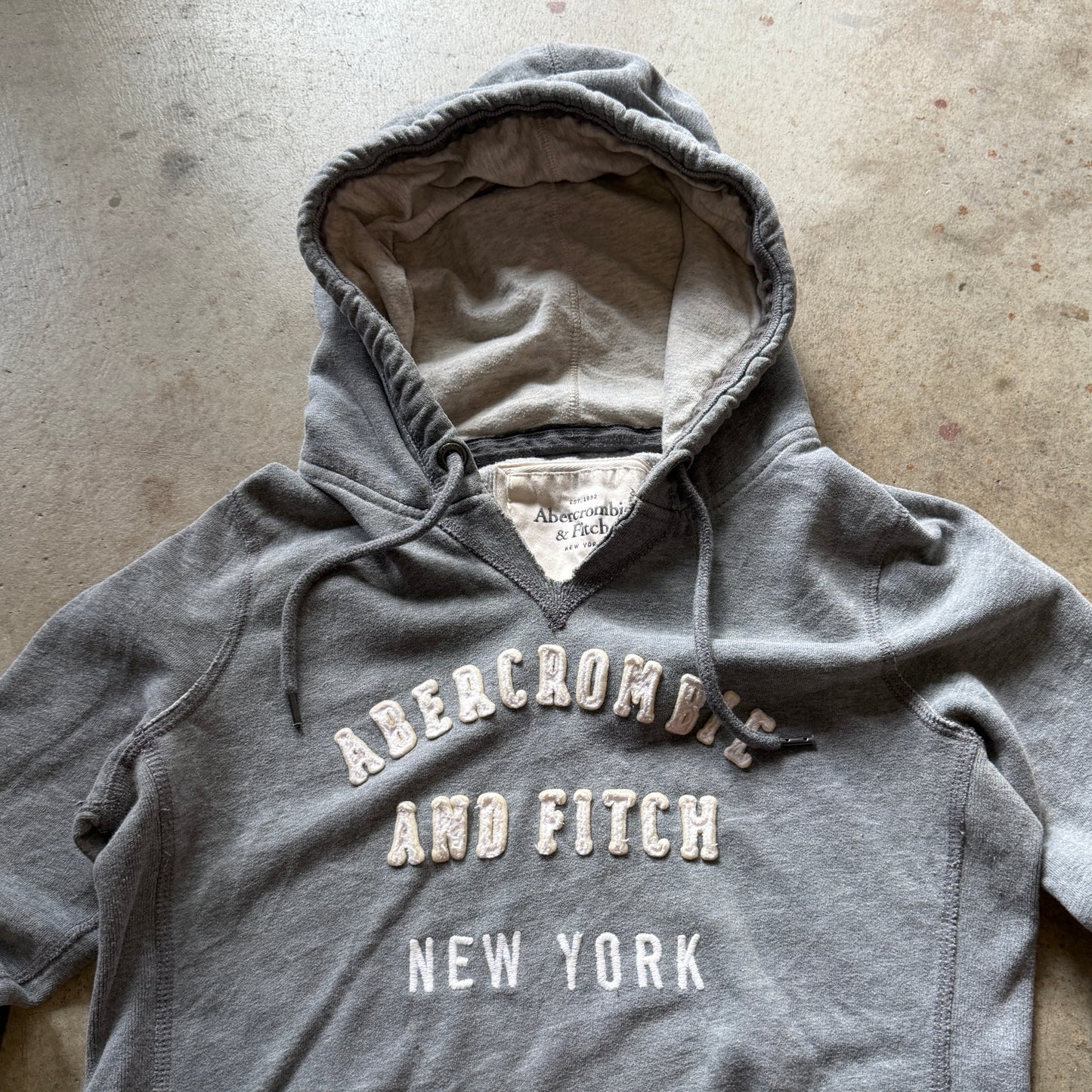 (L) ladies grey Abercrombie & fitch hoodie
