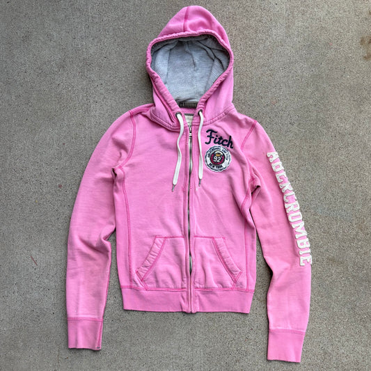 (S) Abercrombie & fitch pink jacket