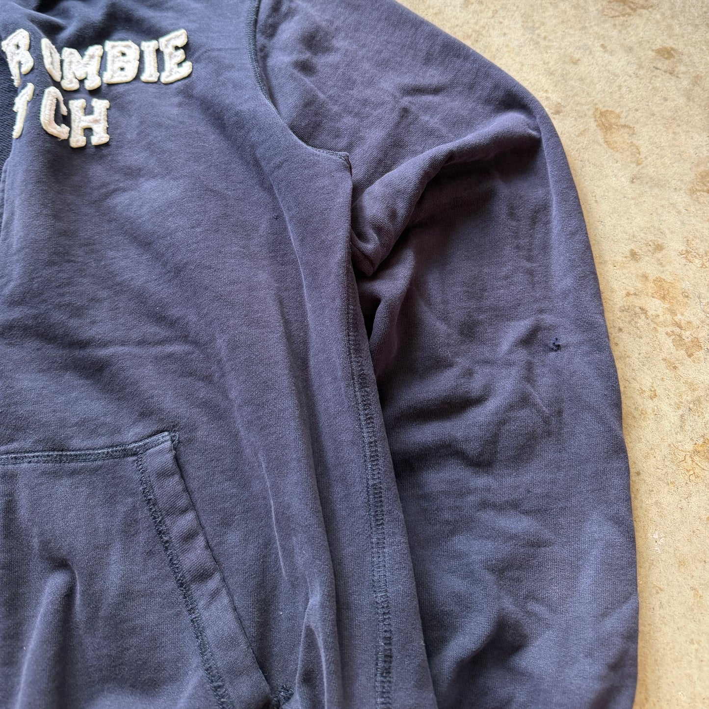 (XL) ladies Abercrombie & fitch waffle hood zip up