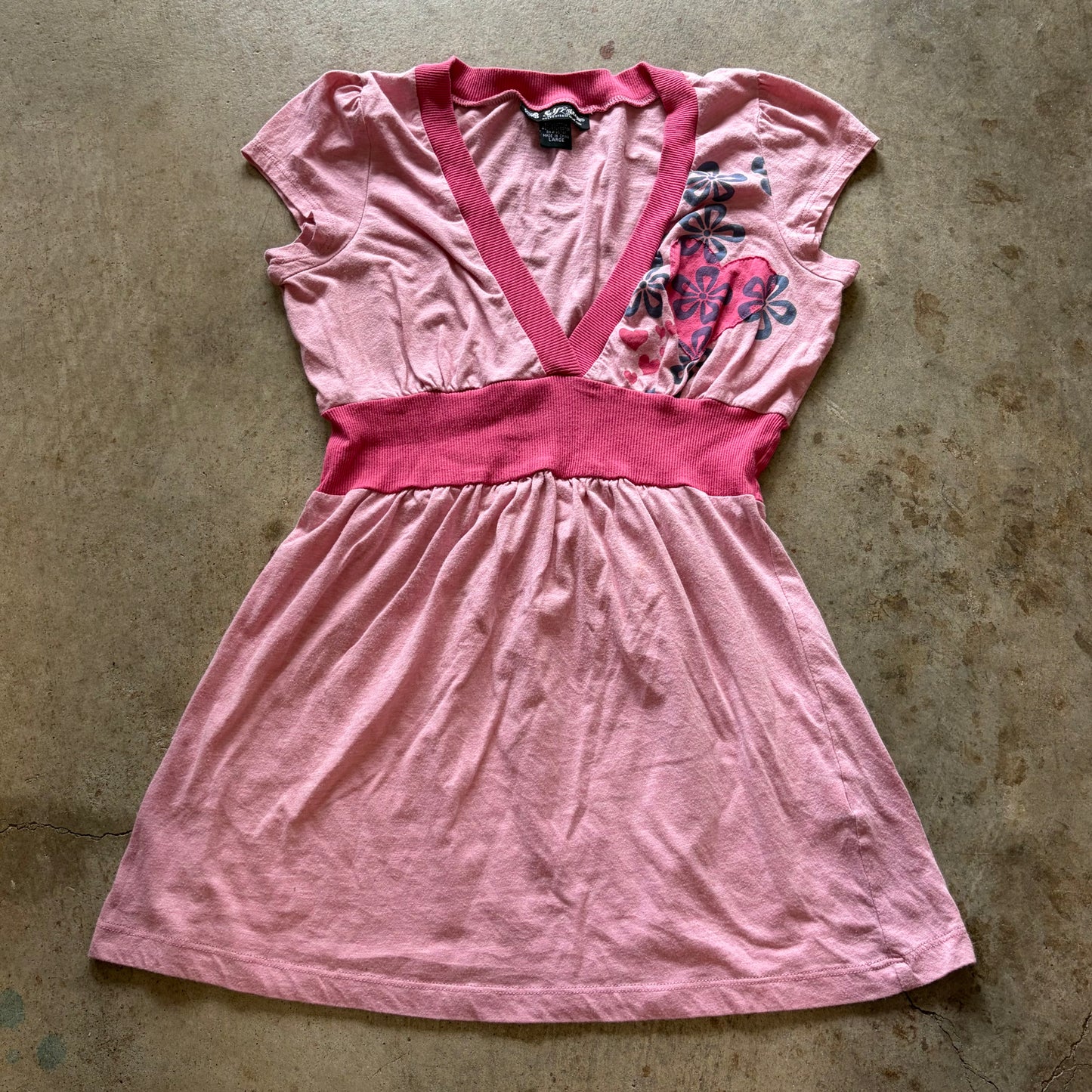 (L) self esteem babydoll top