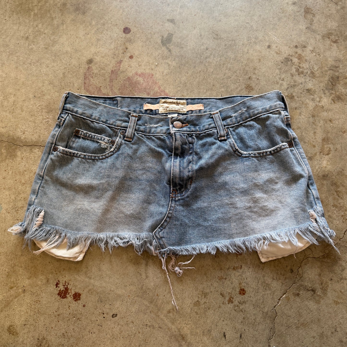 (8) Abercrombie & fitch denim mini skirt