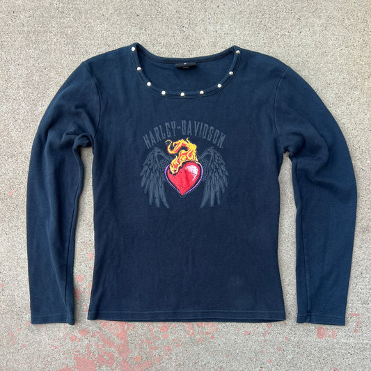 (M) route 43 Harley Davidson long sleeve