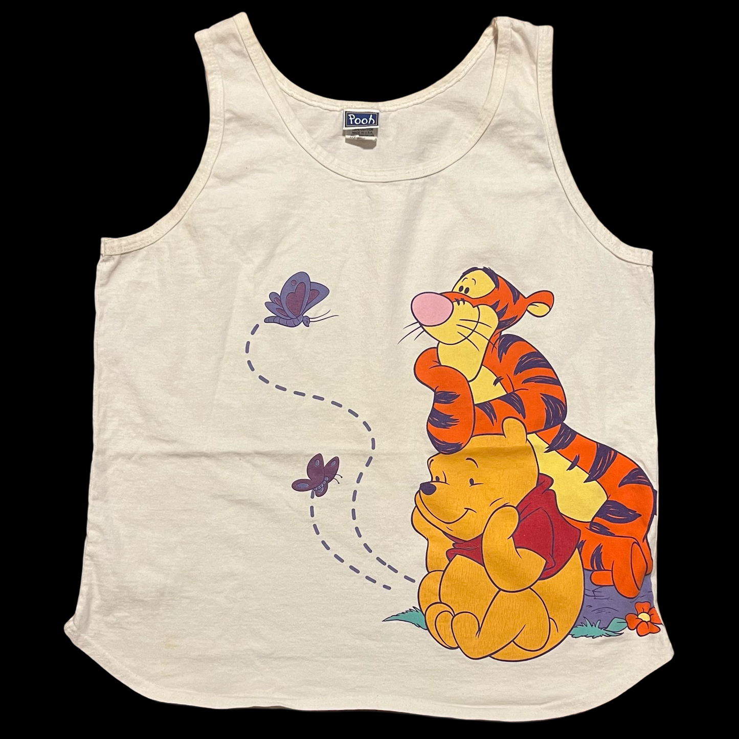 (L) pooh tank top