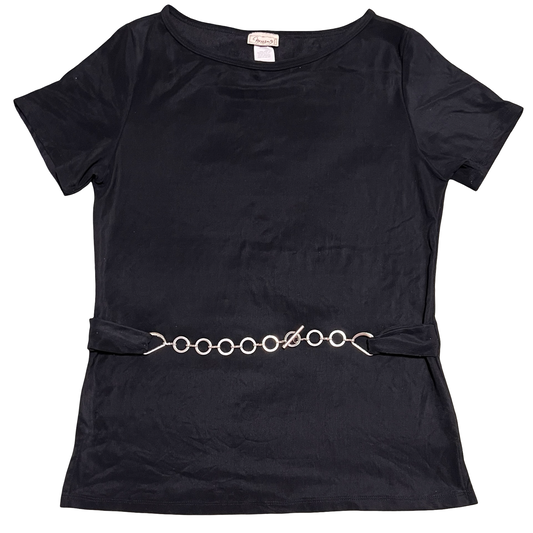 (M) vintage nexxen black chain top