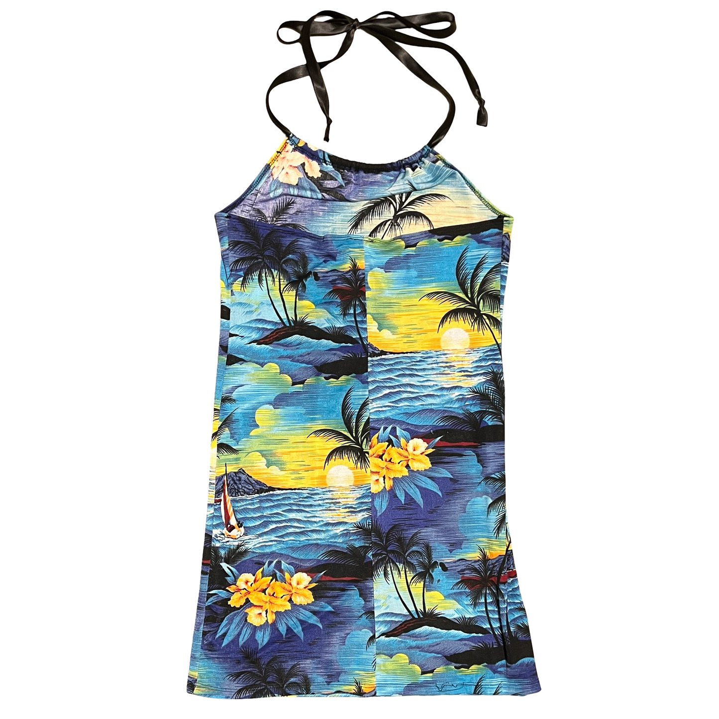 (L) beckys fashion halter mini dress