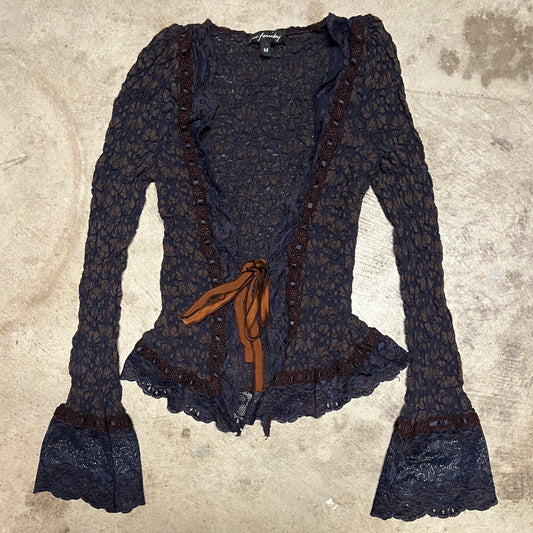 (M) Ann Ferriday cardigan top