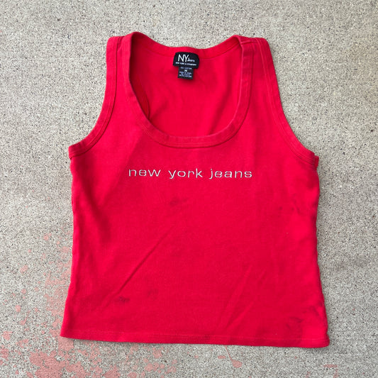 (M) New York jeans tank top