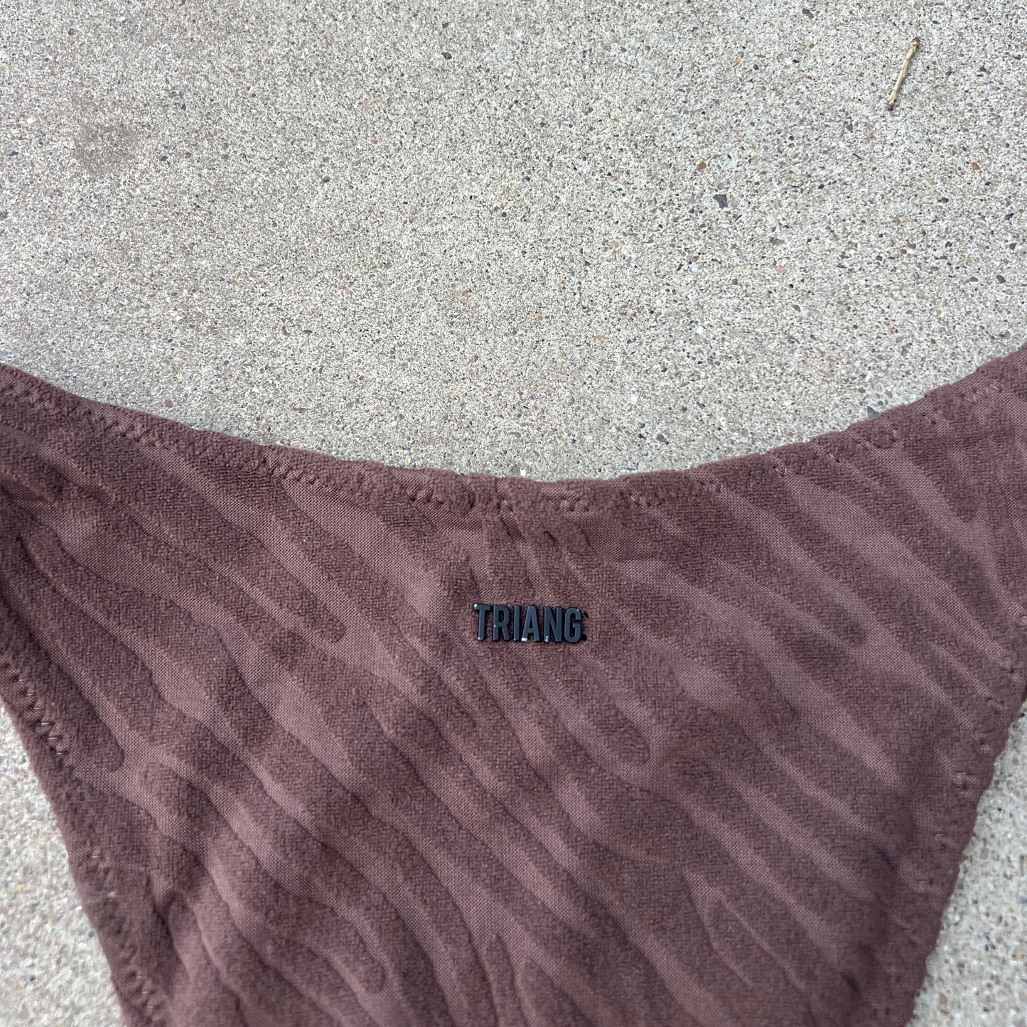 (Xsmall) triangl zebra textured bikini bottom