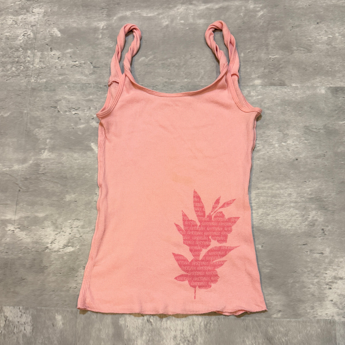 (girls L) Abercrombie cropped twist straps tank top