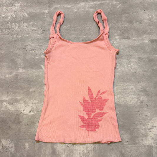 (girls L) Abercrombie cropped twist straps tank top