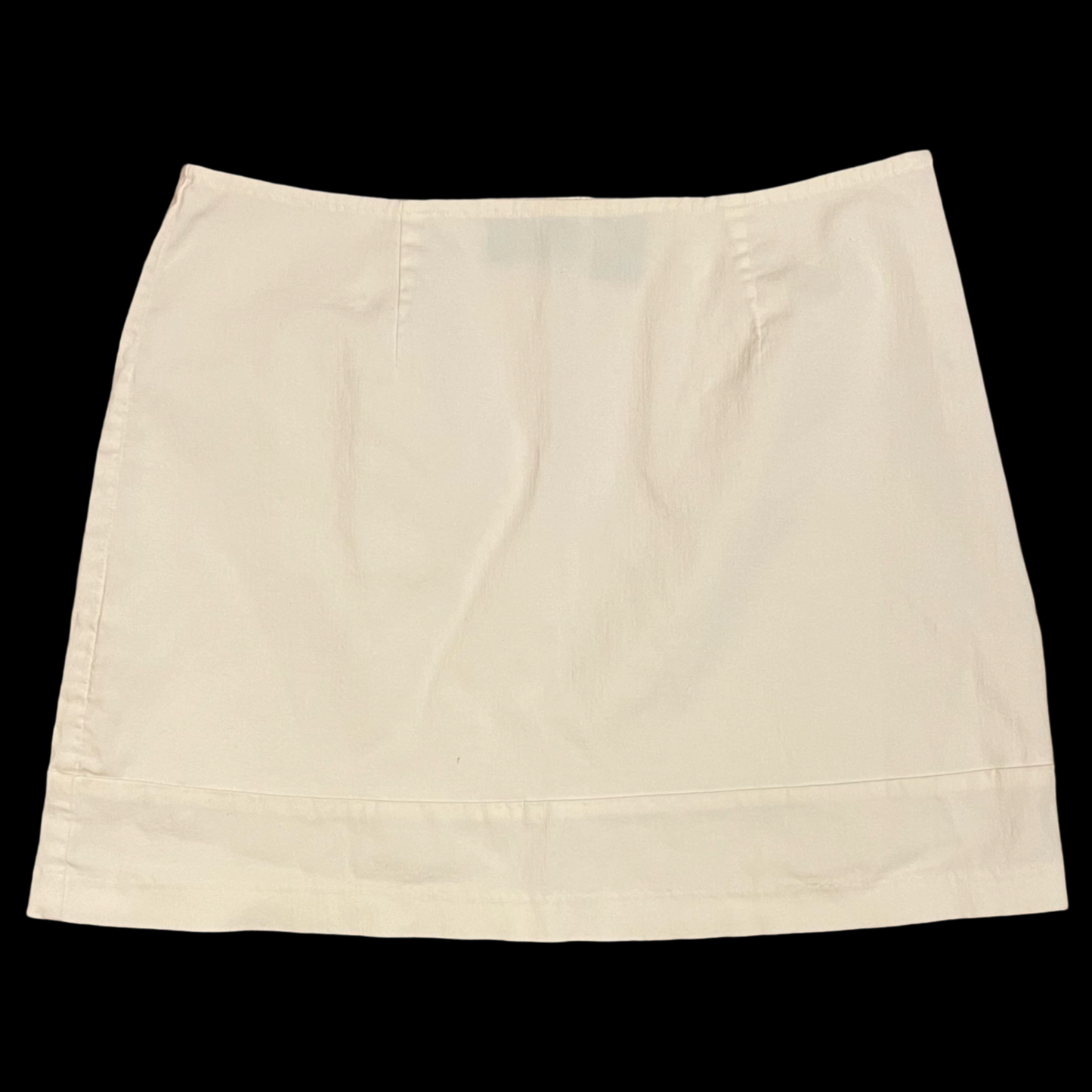 (7/8) express stretch white mini skirt